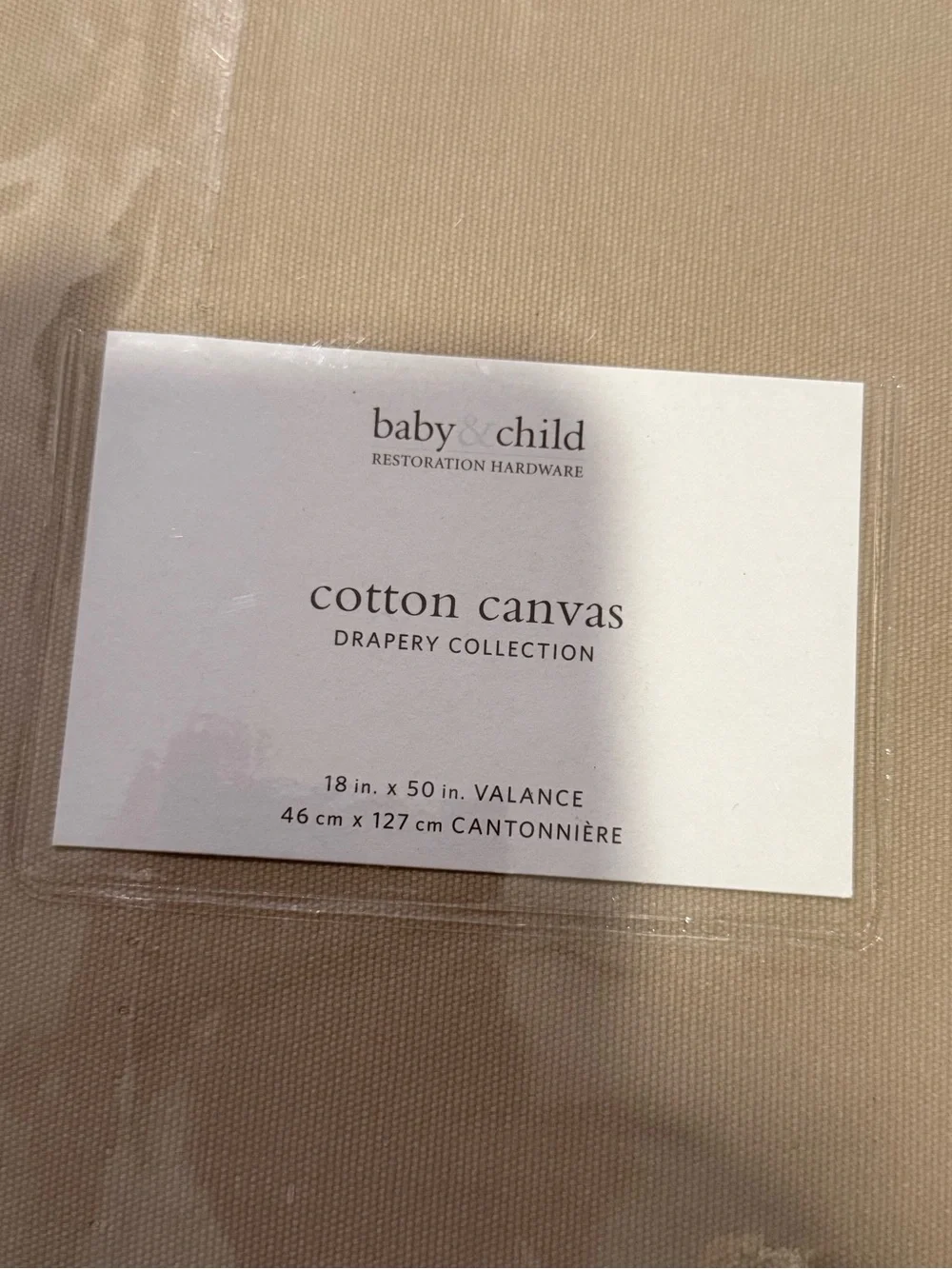 Restoration Hardware Baby + Child Cotton Canvas Valance toast